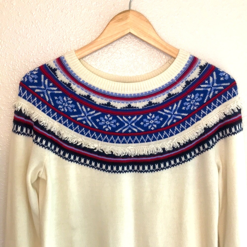 Talbots Nordic style winter sweater, Wool, S
